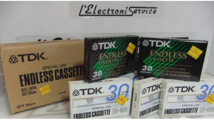 TDK EC-30S cassette 4 tracks sans-fin